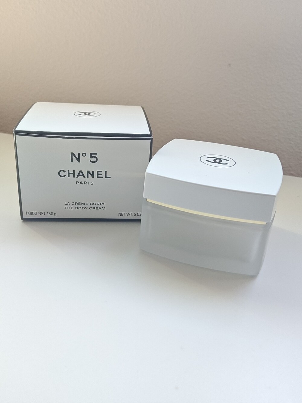 Chanel No.5 Body Cream Jar & Box - EMPTY